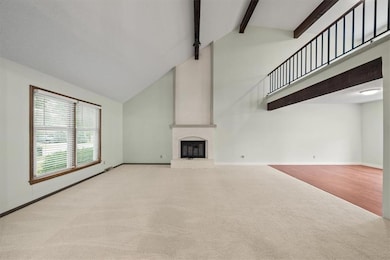 New carpet, Vaulted ceilings