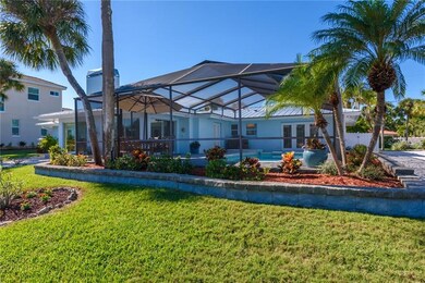 Back view and enclosed/caged swimming pool