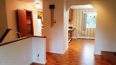 Unit B dining, kitchen area