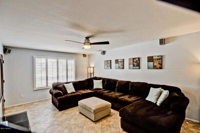 Plantation Shutters + ceiling fans