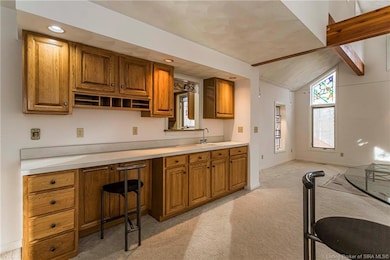 cabinet and wet sink in dining room