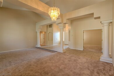 Spacious formal area with beautiful architectural