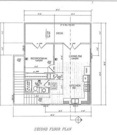 single family upper level floor plan