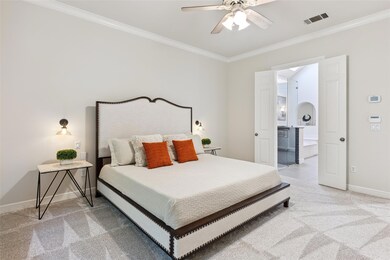 Primary bedroom is a spacious retreat