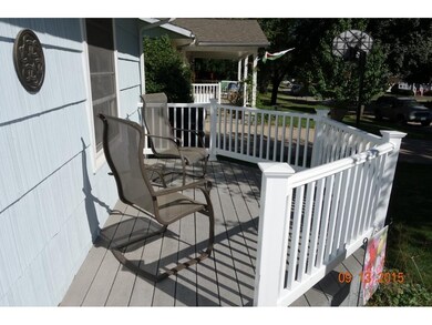 Maintenance free front deck to enjoy morning coffe