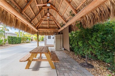 View of patio featuring ceiling fan