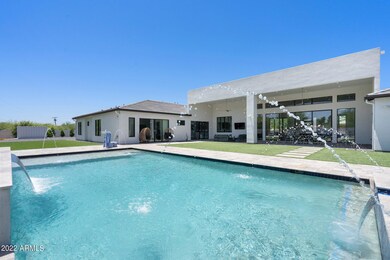 Oversized heated saltwater pool