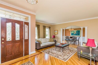 Enter the front door to beautiful, refinished hard