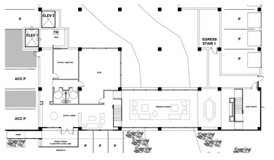 The main level floor plan showcases a welcoming en