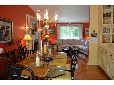 Dining Room. Parquet flooring.