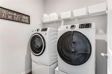 A full laundry room on the main floor adds everyda