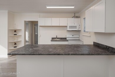 New cabinets, counters, and appliances