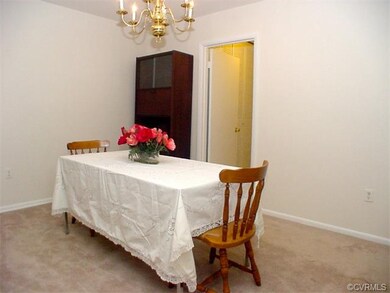 Dining room is open to living room.