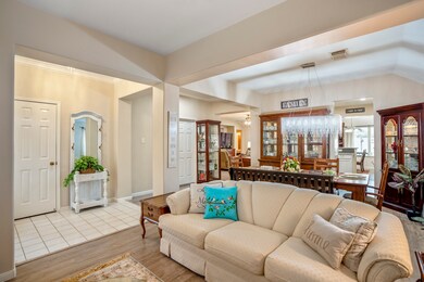 From the formal living area, enjoy a seamless flow