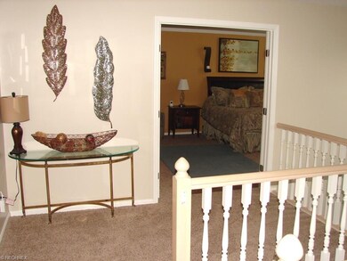 second floor landing w master bedroom double door 