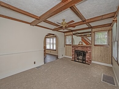 View from front door into living room