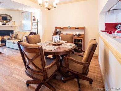 Dining Area with beautiful hardwood floors