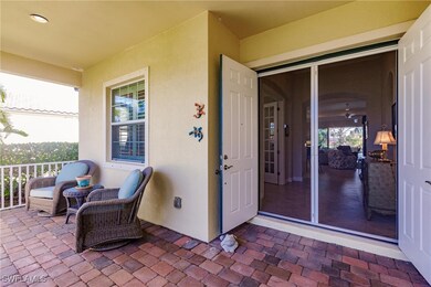 Front porch with pavers and a phantom door to allo