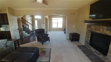 Great room and formal dining room