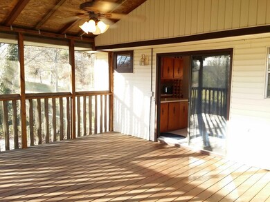Screened in private deck