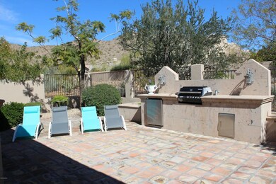 Barbeque station with new refrigerator