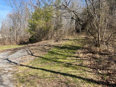 Backside of home, past parking area