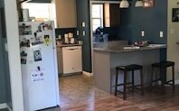 Kitchen with bar