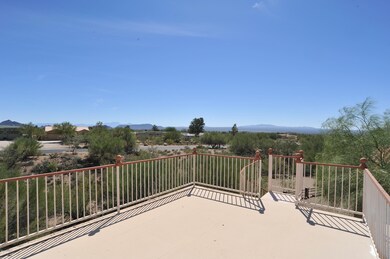 View of spiral staircase railing