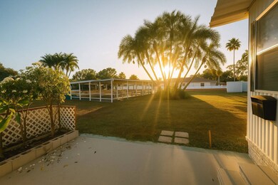 Patio Pool & Shuffleboard Court View