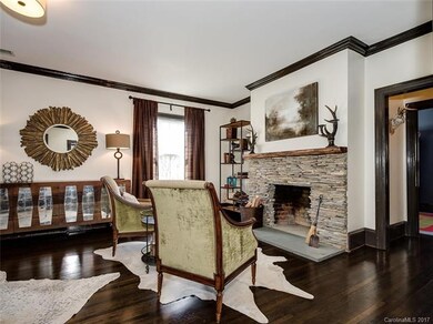 Living room, with new stacked stone fireplace surr