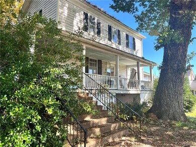 View of front of home featuring covered porch