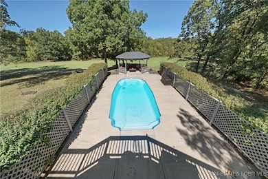 Large in-ground pool facing the golf course
