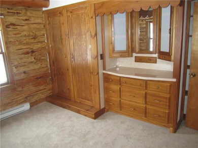 Enjoy this closet and vanity in the...