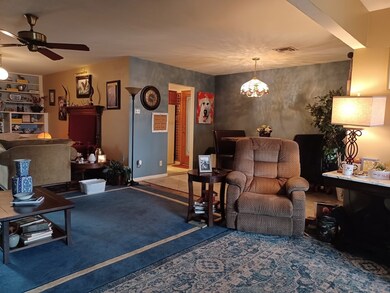 Living room to dining room