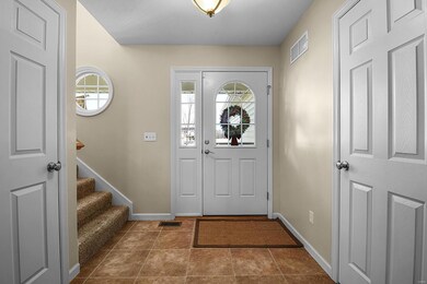 Separate foyer with upgraded flooring, 2 story sta