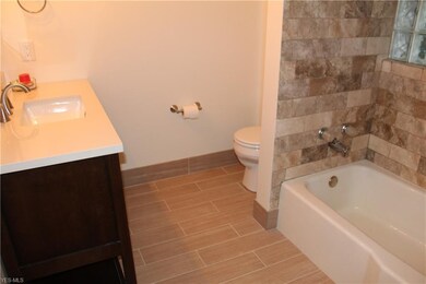 Beautiful spacious bathroom with ceramic floors