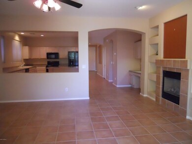 From Family Room To Kitchen Shows Desk A