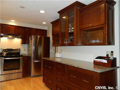 Kitchen pot drawers and glass front cabinets