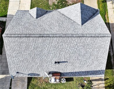 Top down view of roof