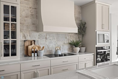 Stone Backsplash Custom Hood