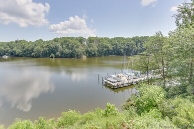 Looking over Wilton Creek and private owner's mari