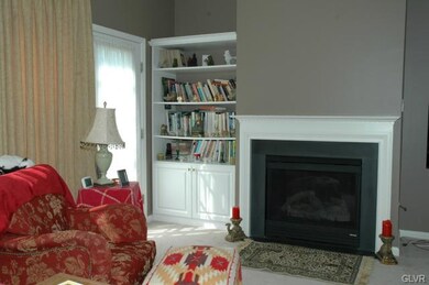 Living room with gas fireplace