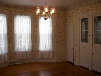 Dining Room. Dining Room with Built-in Lead-Glass 