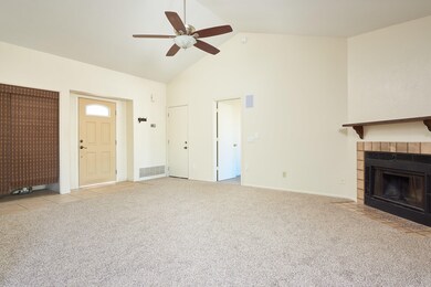 Living room w/ fireplace