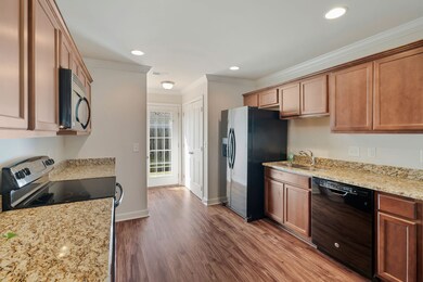 Plenty of cabinets with granite countertops!