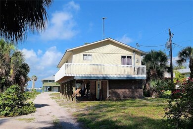 Back view of the home