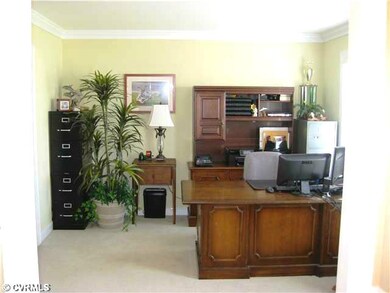 Living Room - Living Room/Office w/Carpet, Molding