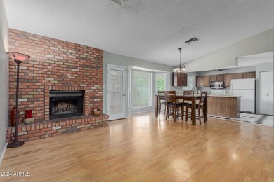 family room-dining-kitchen