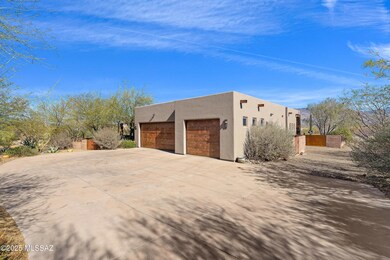 front of garage