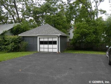 Garage two car garage, one side opening great blac